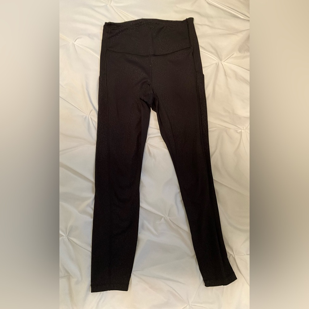 Athleta Black Leggings with Stretchy Tapered Design